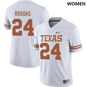 White Jonathon Brooks Women #24 Texas Jersey 692951-466