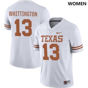 White Jordan Whittington Women's #13 Texas Jersey 502480-826