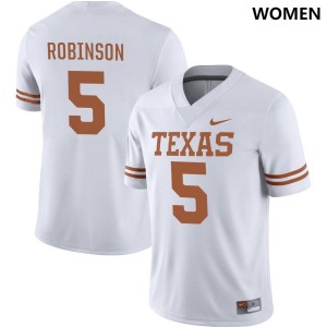 White Bijan Robinson Women #5 Texas Jersey 988670-130