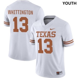 White Jordan Whittington Youth #13 Texas Jersey 158426-438