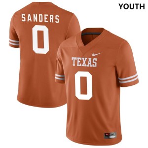 Texas Orange Ja'Tavion Sanders Youth #0 Texas Jersey 216575-231