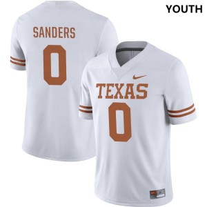 White Ja'Tavion Sanders Youth #0 Texas Jersey 963904-562