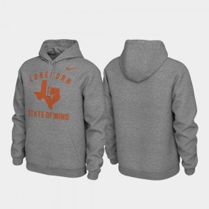 Men's Pullover Heathered Gray Local Phrase Texas Hoodie 954437-520