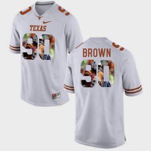 Pictorial Fashion Malcom Brown Texas Jersey #90 For Men White 912929-643