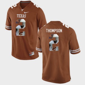 Mykkele Thompson Texas Jersey Pictorial Fashion Brunt Orange #2 Men 763470-550