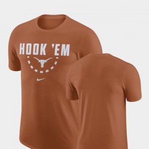 Texas Orange Texas T-Shirt Basketball Team For Men 708266-702