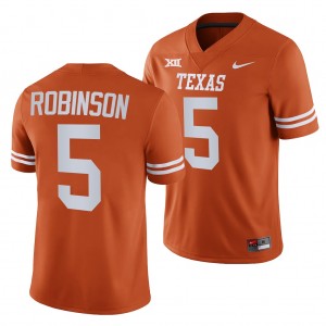 Texas Orange Bijan Robinson Men's #5 Texas Jersey 392398-832