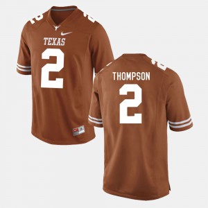 College Football Mykkele Thompson Texas Jersey #2 Mens Burnt Orange 176825-943
