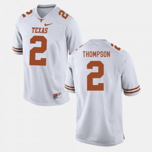 College Football White Men Mykkele Thompson Texas Jersey #2 935632-667