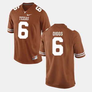 #6 College Football Burnt Orange Quandre Diggs Texas Jersey For Men's 175879-340